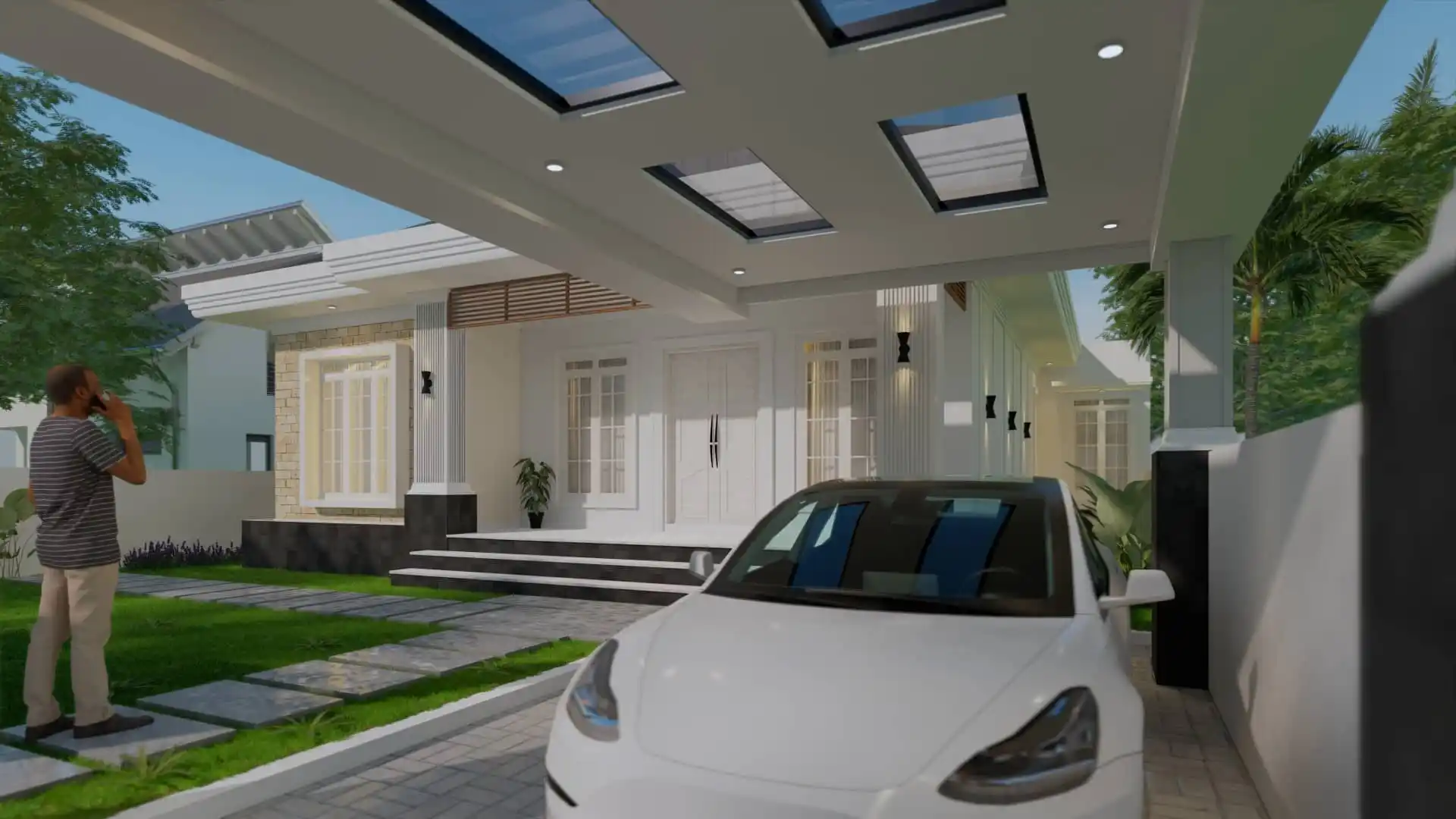 Solusi desain rumah kecil elegan di perkotaan